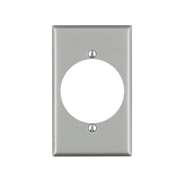 Leviton Outlet Wall Plate Slvr 04927-000